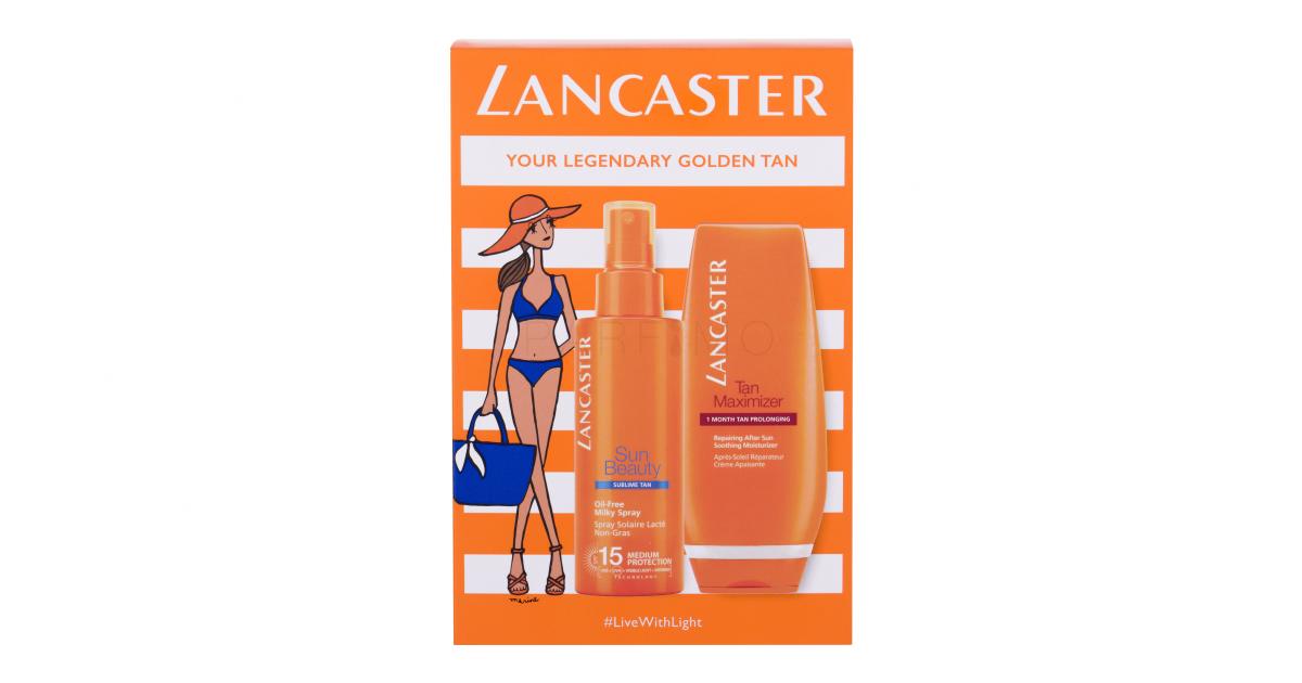 Lancaster Sun Beauty Oil Free Spf Geschenkset Sonnenmilch Spray Spf