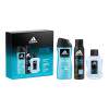 Adidas Ice Dive Geschenkset Eau de Toilette 100 ml + Deodorant 150 ml + Duschgel 250 ml