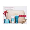 Clarins Hydra-Essentiel [HA²] Collection Geschenkset Gesichtscreme Hydra-Essentiel [HA2] Silky Cream 50 ml + Körperpeeling Fresh Scrub 15 ml + Nachtcreme Hydra-Essentiel [HA2] Night Care 15 ml + Umweltfreundliche Kosmetiktasche