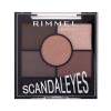 Rimmel London Scandaleyes 5 Pan Eyeshadow Palette Lidschatten für Frauen 3,8 g Farbton  003 Rose Quartz