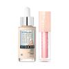 Set Foundation Maybelline Superstay 24H Skin Tint + Vitamin C + Lipgloss Maybelline Lifter Gloss