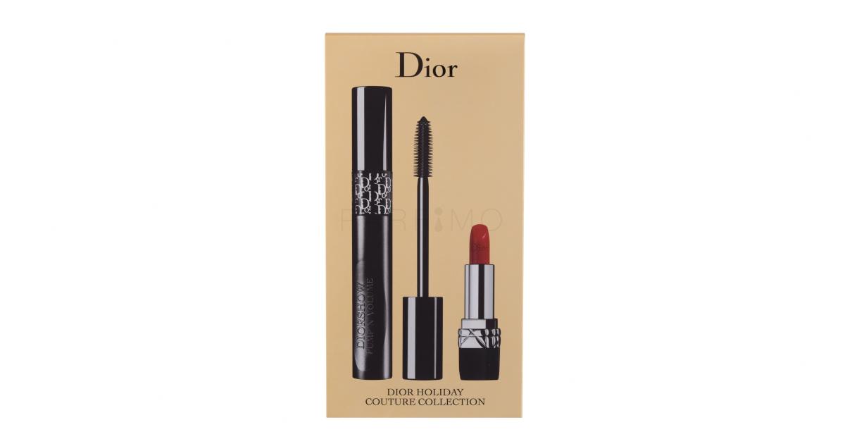 Christian Dior Diorshow Pump´N´Volume HD 999 Mini g 1,5 Mascara Rouge g Lippenstift 6 Geschenkset 