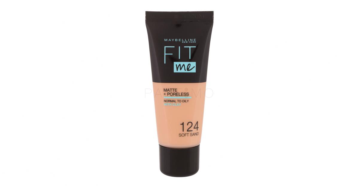 Maybelline Fit Me Matte Poreless Foundation Für Frauen 30 Ml Farbton 124 Soft Sand Parfimode® 7908