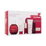 Clarins Aroma Eau Dynamisante Geschenkset Eau de Soin 50 ml + Hautcreme Beauty Flash Balm 50 ml + Lippenöl Lip Comfort Oil 7 ml 03 Cherry + Handcreme Hand And Nail Treatment Cream 30 ml + Wonder Perfect Mascara 4D 3 ml 01 Perfect Black + Kosmetiktasche