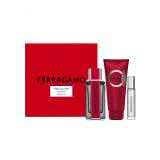 Ferragamo Ferragamo Red Leather Geschenkset Eau de Parfum 100 ml + Shampoo und Duschgel 100 ml + Eau de Parfum 10 ml