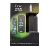 Dove Men + Care Eucalyptus + Mint Geschenkset Duschgel Men Care Eucalyptus Mint 250 ml + Antiperspirant Men Care Eucalyptus Mint 72H 150 ml + Plastik-Wasserflasche