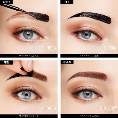 Maybelline Tattoo Brow Augenbrauenfarbe für Frauen 4,6 g Farbton  Light Brown