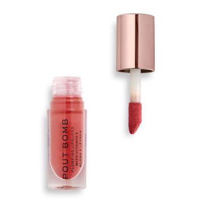 Makeup Revolution London Pout Bomb Lipgloss für Frauen 4,6 ml Farbton  Peachy