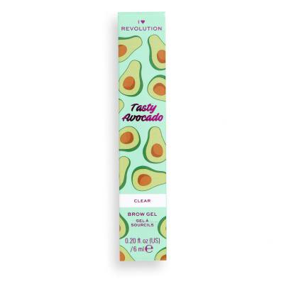 I Heart Revolution Tasty Avocado Brow Gel Augenbrauen-Mascara für Frauen 6 ml Farbton  Clear