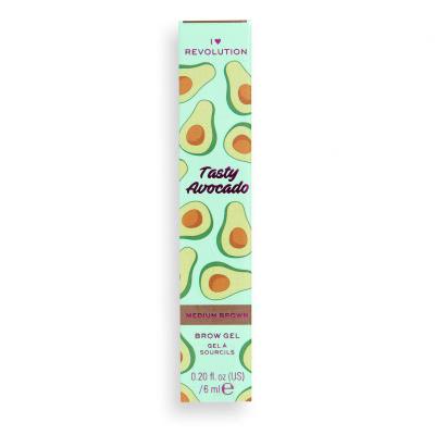 I Heart Revolution Tasty Avocado Brow Gel Augenbrauen-Mascara für Frauen 6 ml Farbton  Medium Brown