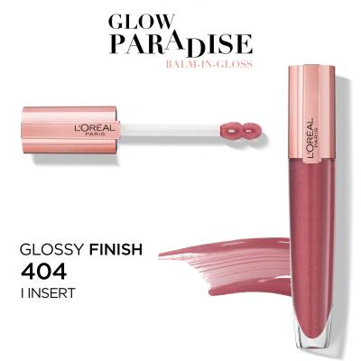 L&#039;Oréal Paris Glow Paradise Balm In Gloss Lipgloss für Frauen 7 ml Farbton  404 I Insert