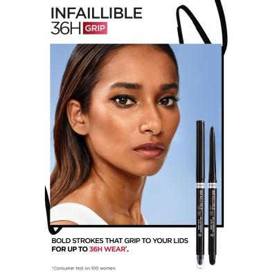 L&#039;Oréal Paris Infaillible Grip 36H Gel Automatic Eye Liner Kajalstift für Frauen 1,2 g Farbton  004 Brown Denim