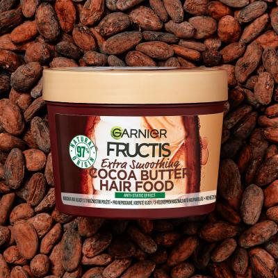 Garnier Fructis Hair Food Cocoa Butter Extra Smoothing Mask Haarmaske für Frauen 390 ml