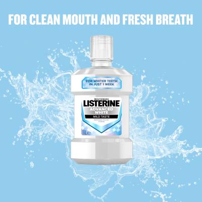 Listerine Advanced White Mild Taste Mouthwash Mundwasser 1000 ml