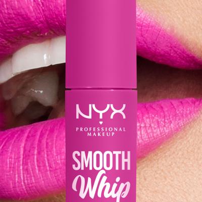 NYX Professional Makeup Smooth Whip Matte Lip Cream Lippenstift für Frauen 4 ml Farbton  20 Pom Pom