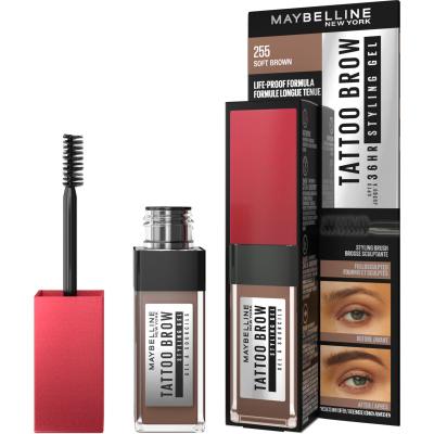 Maybelline Tattoo Brow 36H Styling Gel Augenbrauengel und -pomade für Frauen 6 ml Farbton  255 Soft Brown