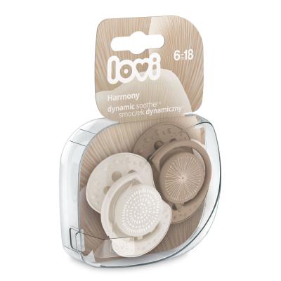 LOVI Harmony Dynamic Soother Girl 6-18m Schnuller für Kinder 2 St.