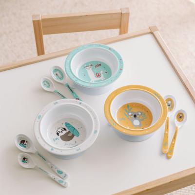 Canpol babies Exotic Animals Melamine Spoons 9m+ Turquoise Geschirr für Kinder 2 St.