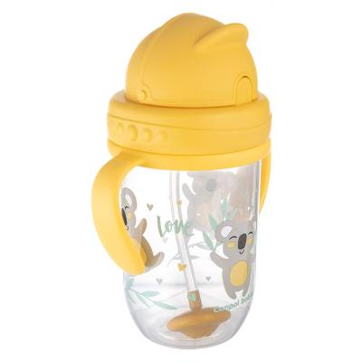 Canpol babies Exotic Animals Non-Spill Expert Cup With Weighted Straw Yellow Trinkbecher für Kinder 270 ml