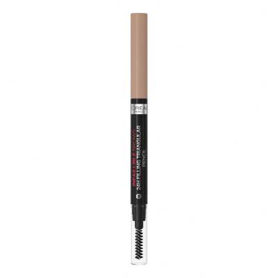 L&#039;Oréal Paris Infaillible Brows 24H Filling Triangular Pencil Augenbrauenstift für Frauen 1 ml Farbton  06 Dark Blonde