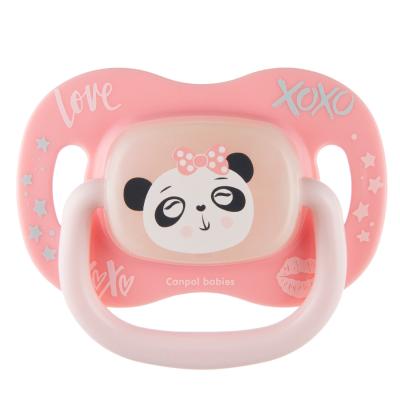 Canpol babies Exotic Animals Silicone Soother Panda 0-6m Schnuller für Kinder 1 St.