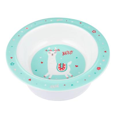 Canpol babies Exotic Animals Melamine Bowl With Suction Ring Turquoise Geschirr für Kinder 270 ml