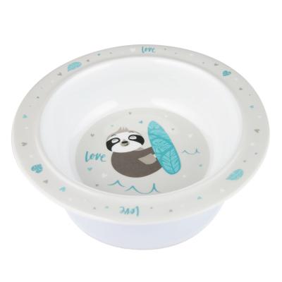 Canpol babies Exotic Animals Melamine Bowl With Suction Ring Grey Geschirr für Kinder 270 ml