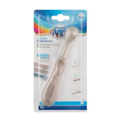 Canpol babies Travel Spoon Foldable Grey Geschirr für Kinder 1 St.