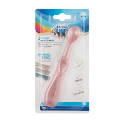 Canpol babies Travel Spoon Foldable Pink Geschirr für Kinder 1 St.