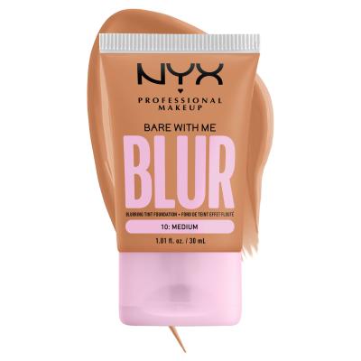 NYX Professional Makeup Bare With Me Blur Tint Foundation Foundation für Frauen 30 ml Farbton  10 Medium