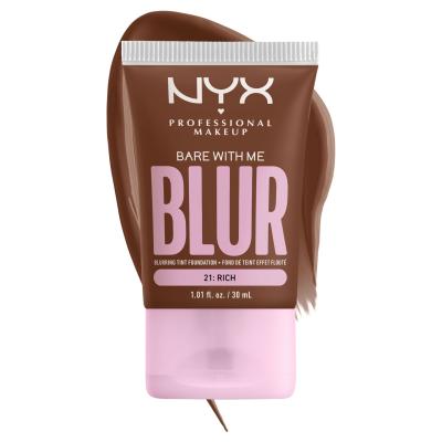 NYX Professional Makeup Bare With Me Blur Tint Foundation Foundation für Frauen 30 ml Farbton  21 Rich