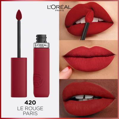 L&#039;Oréal Paris Infaillible Matte Resistance Lipstick Lippenstift für Frauen 5 ml Farbton  420 Le Rouge Paris