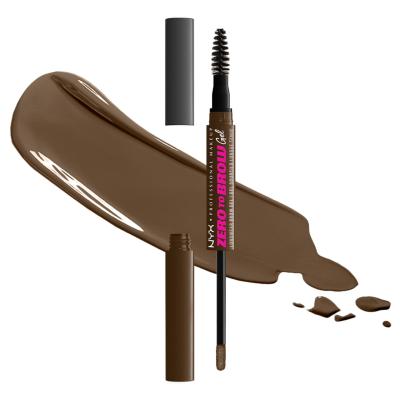 NYX Professional Makeup Zero To Brow Augenbrauengel und -pomade für Frauen 2 ml Farbton  06 Chocolate