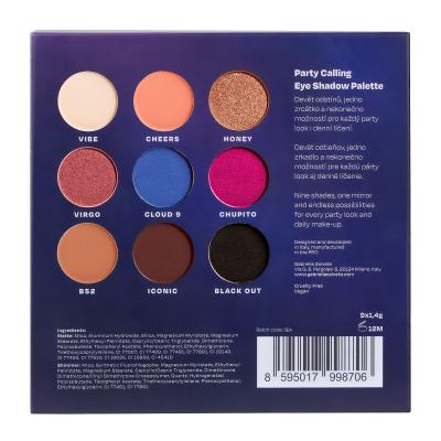 Gabriella Salvete Party Calling Eyeshadow Palette Lidschatten für Frauen 12,6 g