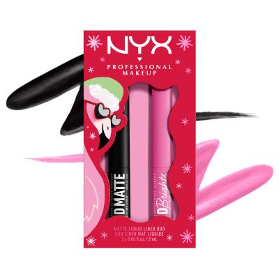 NYX Professional Makeup Fa La La L.A. Land Vivid Matte Liquid Liner Duo Geschenkset Kajalstift Vivid Matte Liquid Liner 2 x 2 ml