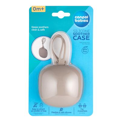 Canpol babies Silicone Soother Case Beige Schnullerhülle für Kinder 1 St.