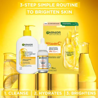 Garnier Skin Naturals Vitamin C Brightening Cream Cleanser Reinigungscreme für Frauen 250 ml