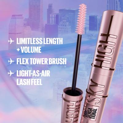 Maybelline Lash Sensational Sky High Mascara für Frauen 7,2 ml Farbton  Pink Air