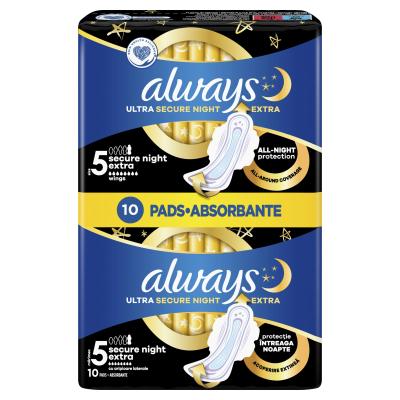 Always Ultra Secure Night Extra Damenbinde für Frauen Set