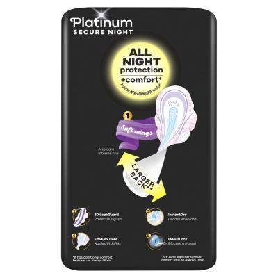 Always Platinum Secure Night Damenbinde für Frauen Set