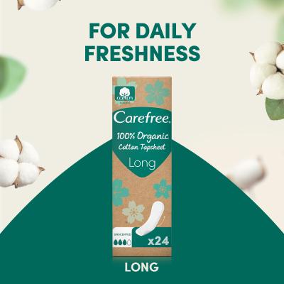 Carefree Organic Cotton Long Slipeinlage für Frauen Set