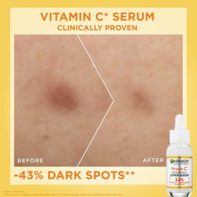 Garnier Skin Naturals Vitamin C Geschenkset Gesichtsserum Skin Naturals Vitamin C Brightening Super Serum 30 ml + Gesichtsfluid Skin Naturals Vitamin C Daily UV SPF50 40 ml