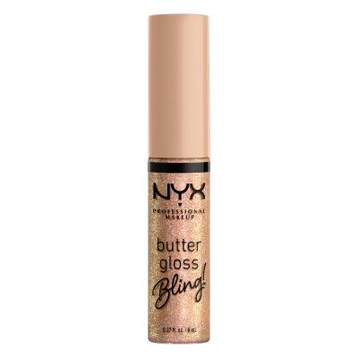 NYX Professional Makeup Butter Gloss Bling Lipgloss für Frauen 8 ml Farbton  01 Bring The Bling