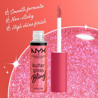 NYX Professional Makeup Butter Gloss Bling Lipgloss für Frauen 8 ml Farbton  05 She Got Money