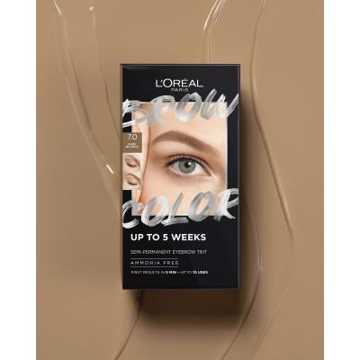 L&#039;Oréal Paris Brow Color Semi-Permanent Eyebrow Tint Augenbrauenfarbe für Frauen 1 St. Farbton  7.0 Dark Blond