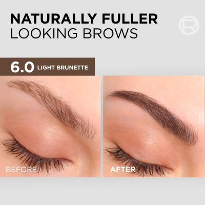 L&#039;Oréal Paris Brow Color Semi-Permanent Eyebrow Tint Augenbrauenfarbe für Frauen 1 St. Farbton  6.0 Light Brunette