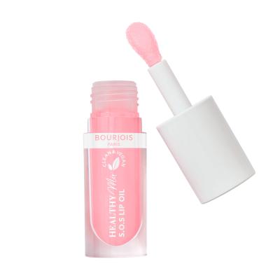 BOURJOIS Paris Healthy Mix Clean &amp; Vegan S.O.S Lip Oil Lippenöl für Frauen 4,5 ml Farbton  1 Douceur De Rose