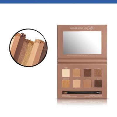 BOURJOIS Paris Rue Du Café 4 in 1 Eye Palette Lidschatten für Frauen 7,68 g Farbton  02 Chocolat Nude Edition