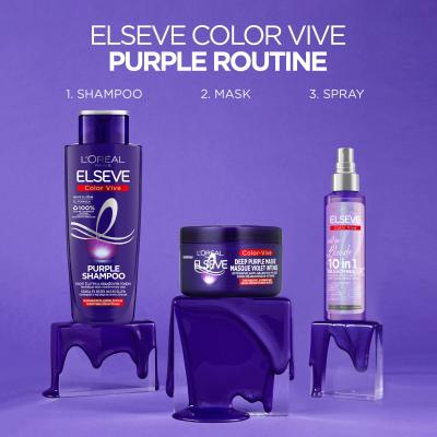 L&#039;Oréal Paris Elseve Color-Vive Deep Purple Mask Haarmaske für Frauen 250 ml