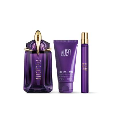 Mugler Alien Geschenkset Eau de Parfum 60 ml + Körperlotion 50 ml + Eau de Parfum 10 ml